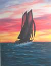 Sunset on sail